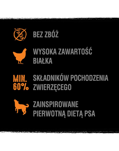 CRAVE sucha karma 2,8kg z indykiem i kurczakiem (pełnoporcjowa karma bezzbożowa dla dorosłych psów)