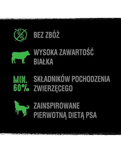 CRAVE sucha karma 2,8kg z jagnięciną i wołowiną (pełnoporcjowa karma bezzbożowa dla dorosłych psów)