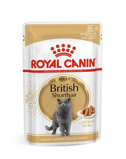 ROYAL CANIN BRITISH SHORTHAIR ADULT - Brit rövidszörű felnőtt macska nedves táp 6x85 g
