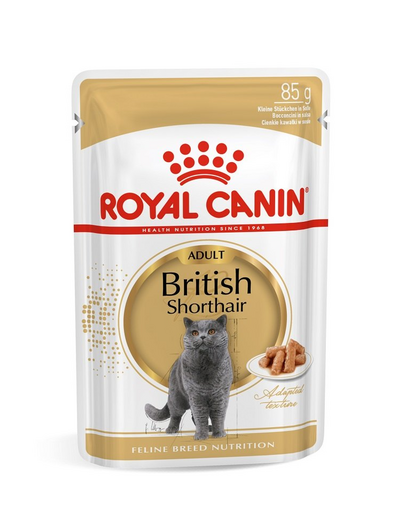 ROYAL CANIN BRITISH SHORTHAIR ADULT - Brit rövidszörű felnőtt macska nedves táp 85g x12