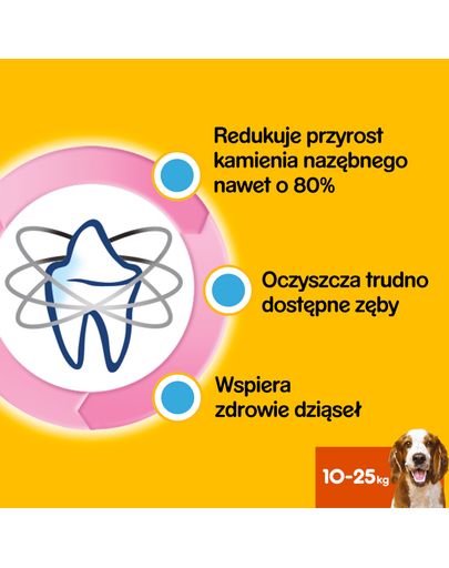 PEDIGREE Dentastix közepes termetű kutyáknak 16 x 180g