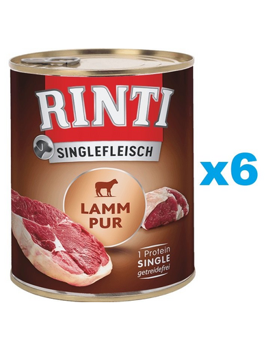 RINTI Singlefleisch Lamb Pure monoprotein bárány 6x800 g