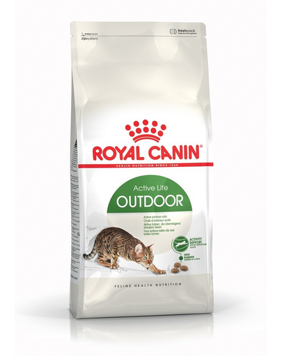ROYAL CANIN OUTDOOR - szabadba gyakran kijáró, aktív felnőtt macska száraz táp 0,4 kg