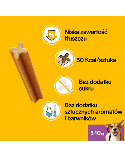 PEDIGREE Fogászati jutalomfalat kisméretű kutyáknak Dentastix 45 g