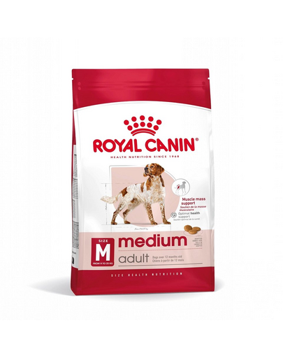 ROYAL CANIN Medium Adult 15kg száraztáp felnőtt kutyáknak, közepes méretű fajták