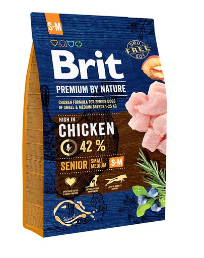 BRIT Premium By Nature Senior Small+Medium S+M Chicken 3 kg