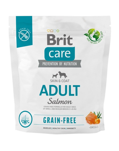 BRIT Care Grain-free Adult szárazeledel lazaccal 1 kg