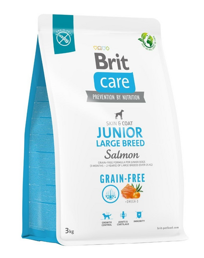 BRIT Care Grain-free Junior Large Breed szárazeledel lazaccal 3 kg