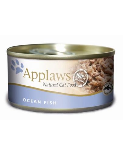 APPLAWS Cat Konzerv macskáknak oceáni hal 156 g