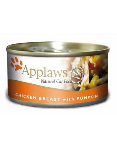 APPLAWS Cat Csirkemell és sütőtök húslevesben 6x156 g
