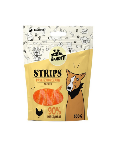 MR. BANDIT Strips Csirkecsíkok kutyáknak, 500 g