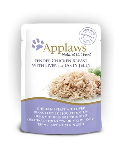 APPLAWS Cat Csirke és máj aszpikban 70 g