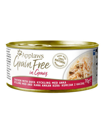 APPLAWS Cat Grain Free Csirke kacsamártással 70 g