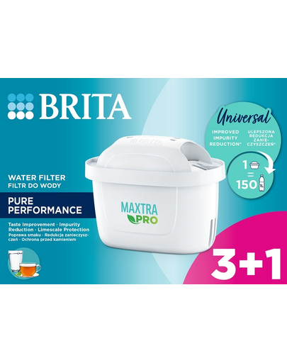 BRITA MAXTRA PRO Pure Performance vízszűrő 3+1 (4 db)