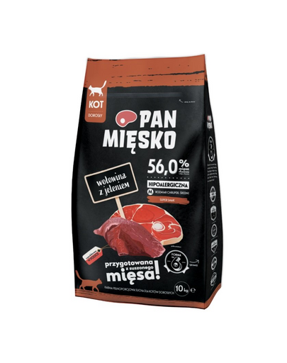 PAN MIĘSKO M Marhahús szarvassal 10kg