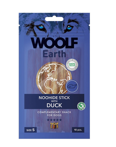 WOOLF Earth Noohide Stick with Duck Kacsa pálcikák 90g