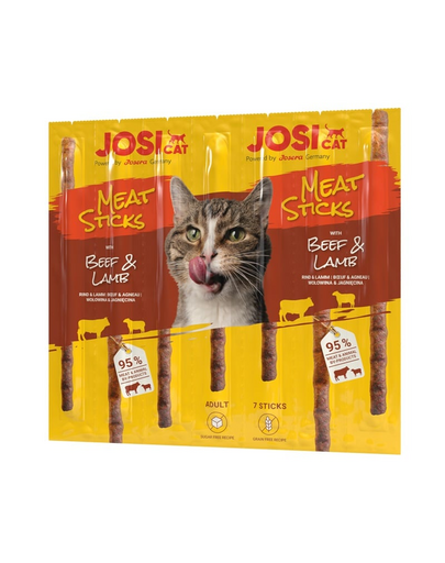 JOSERA JosiCat Meat Sticks marha- és bárányhús rudak macskáknak 35g