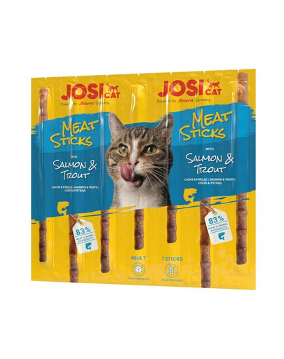 JOSERA JosiCat Meat Sticks lazac és pisztráng rudak macskáknak 35g