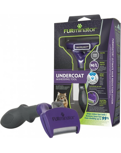FURMINATOR Undercoat deShedding - Large - hosszú szőrű macskáknak M/L