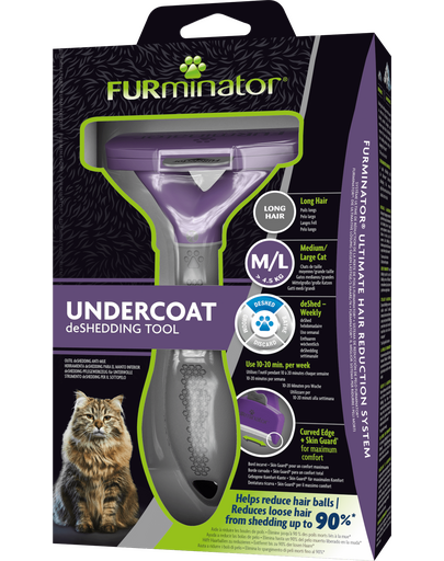FURMINATOR Undercoat deShedding - Large - hosszú szőrű macskáknak M/L