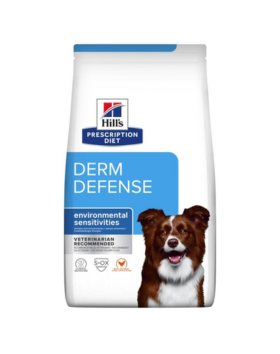 HILL'S Prescription Diet Canine Derm Defense allergiás kutyák számára 24 kg (2x12 kg)