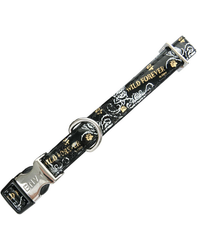 ZOLUX Envy Állítható nyakörv wild forever 10 mm fekete
