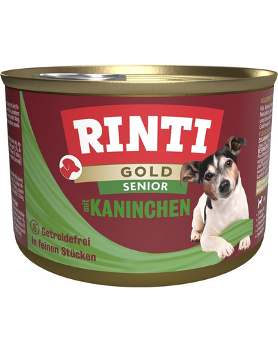 RINTI Gold Senior Rabbit Mini Nyúl senior kis fajtáknak 185 g