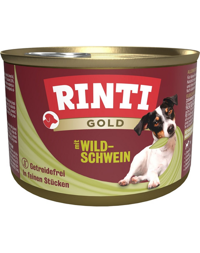 RINTI Gold Wild boar Mini Vaddisznó kistestű kutyáknak 185 g