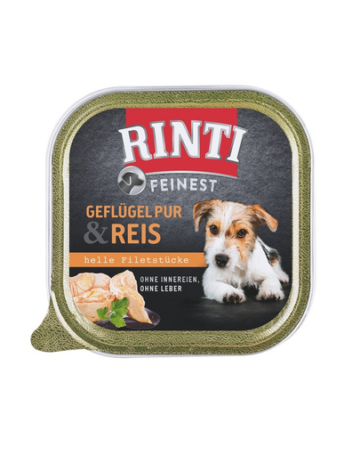 RINTI Feinest Poultry Pure&Rice baromfi és rizs 150 g