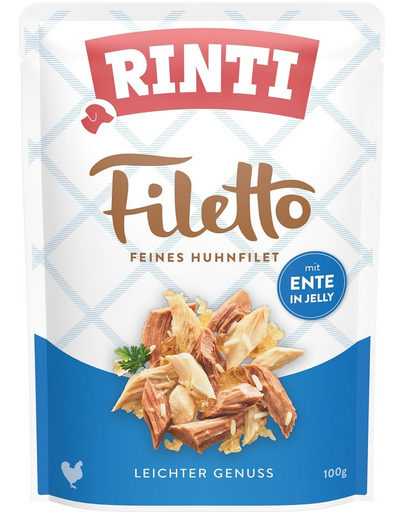 RINTI Filetto in Jelly Chicken&Duck csirke- és kacsazselé tasak 100 g