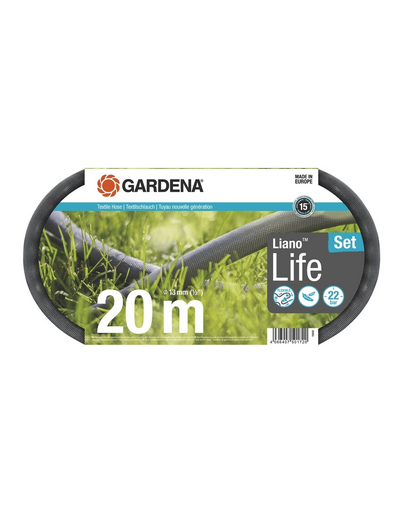 GARDENA Liano Life textil tömlő 20 m készlet