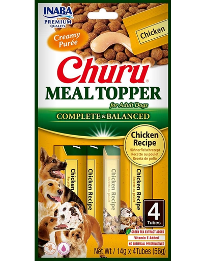 INABA Dog Meal Topper Chicken 4x14 g krémes csirke adalékanyag kutyatáphoz