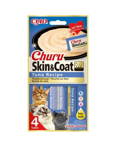 INABA Churu Skin&Coat 4x14g tonhallal macskáknak