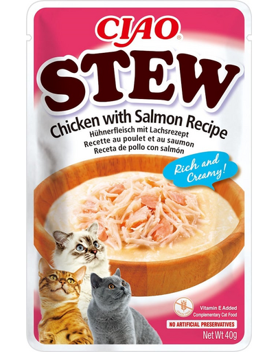 INABA CIAO Stew Csirke és lazac étel 40g