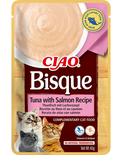 INABA CIAO Bisque Tonhal és lazac krémleves macskáknak 40g