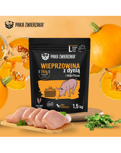PAKA ZWIERZAKA Seventh Heaven Dry food Pork with pumpkin L 1,5 kg