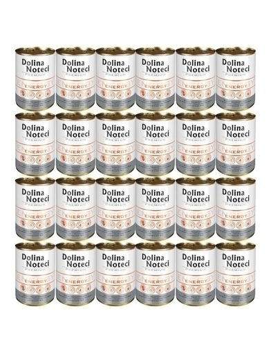 DOLINA NOTECI Premium Energy Táplálék aktív és munkakutyák számára 24x400g