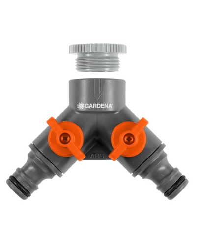 GARDENA OGS kettős szelep 1" menettel és 3/4" adapterrel