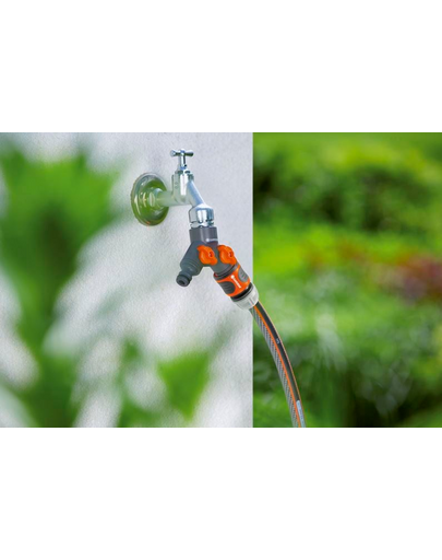 GARDENA OGS kettős szelep 1" menettel és 3/4" adapterrel