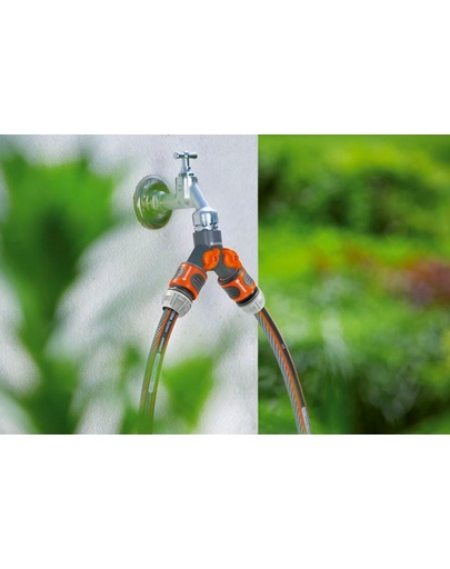 GARDENA OGS kettős szelep 1" menettel és 3/4" adapterrel