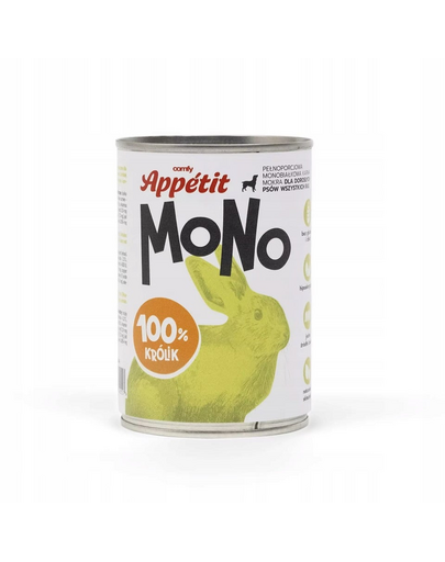 COMFY APPETIT MONO Monoprotein élelmiszer nyúllal 400 g