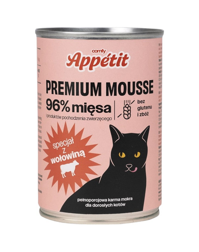 COMFY APPETIT PREMIUM Mousse marhahússal macskáknak 400 g