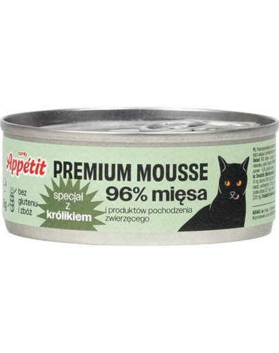 COMFY APPETIT PREMIUM Mousse nyúllal macskák számára  85 g