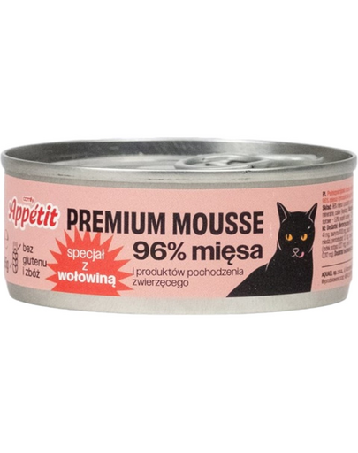 COMFY APPETIT PREMIUM Marhahús mousse macskáknak 85 g