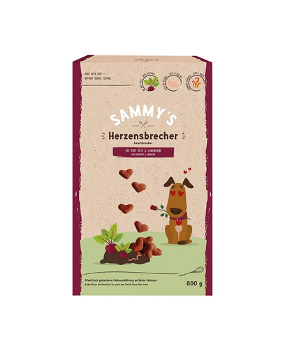 BOSCH SAMMY’S Heartbreaker Cékla és pitypang szívek 800 g