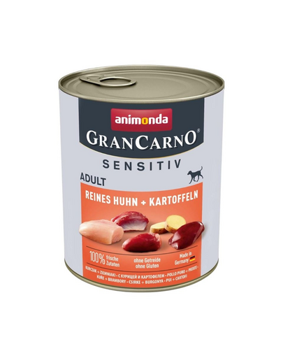ANIMONDA Grancarno Sensitive Konzerv csirke krumplival 800 g