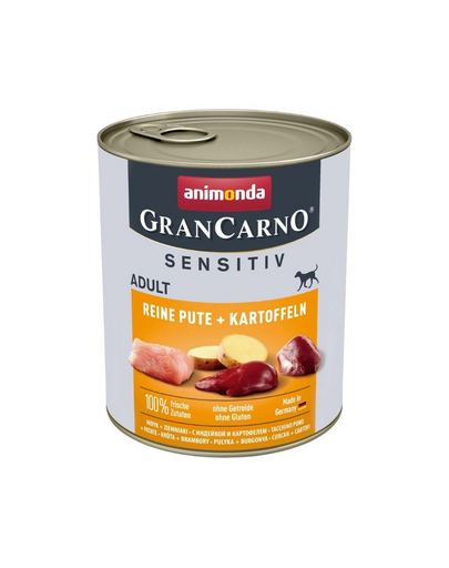 ANIMONDA Grancarno Sensitive Konzerv pulyka krumplival 800 g