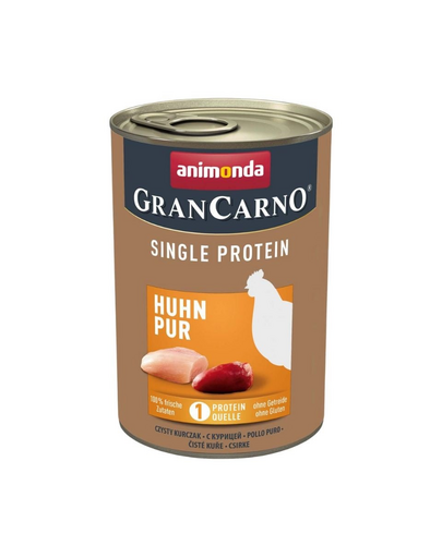ANIMONDA GranCarno Single Protein Adult Chicken pure 400 g csirke felnőtt kutyáknak