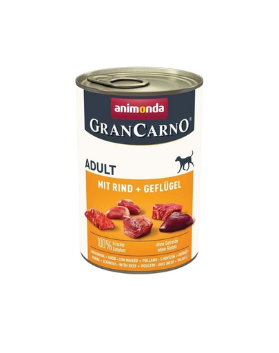 ANIMONDA GranCarno Adult with Beef&Poultry 400 g marhahússal és baromfival felnőtt kutyáknak