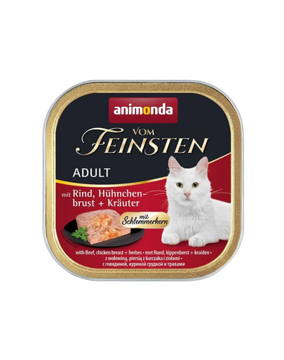 ANIMONDA Vom Feinsten Pate marhahús és csirkemell gyógynövényekkel 100 g